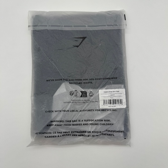 NEW Gymshark Legacy Drop Arm Tank Black Small - Picture 4 of 6